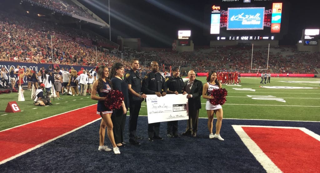 Tucson Police Officer’s Association Charitable Foundation at University of Arizona football game