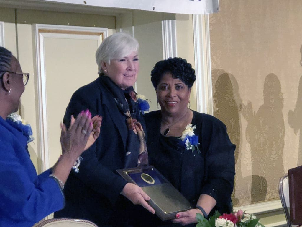 Gail Miller receives the Rosa Parks Award.