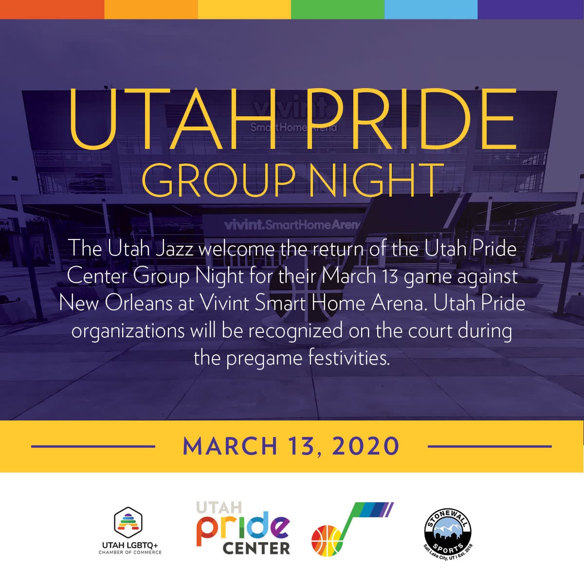 Utah Jazz Host Pride Night at Vivint Smart Home Arena The Larry H