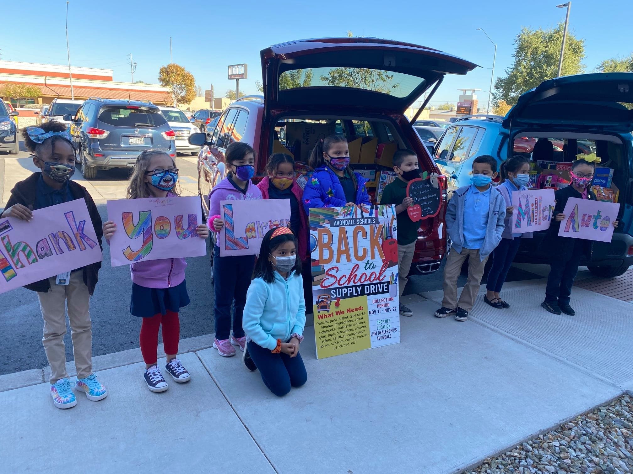 Larry H. Miller Dealerships Collects School Supplies for Avondale