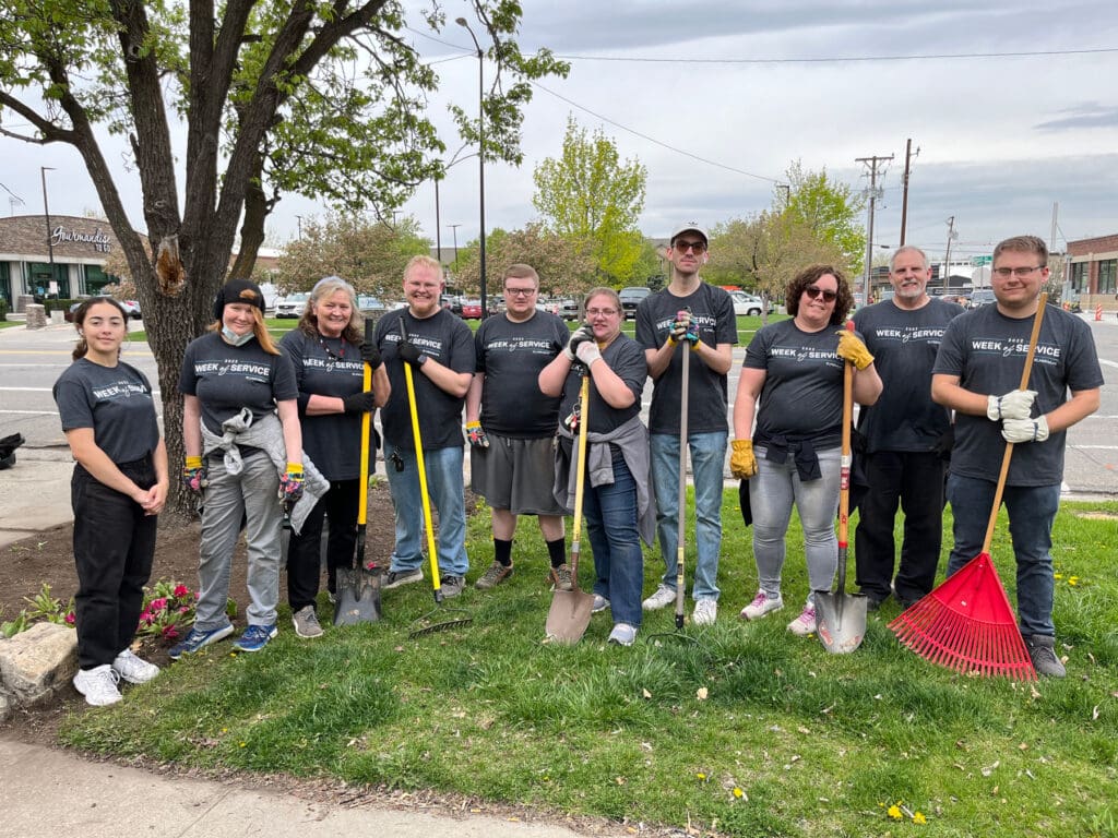 Employees participating in week of service